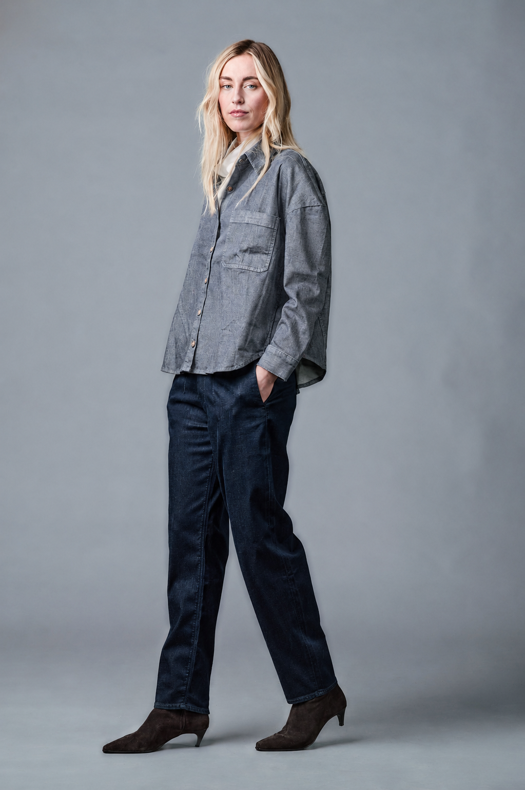 OVER-SHIRT Relaxed Fit - Dunkelblau - 510-12M