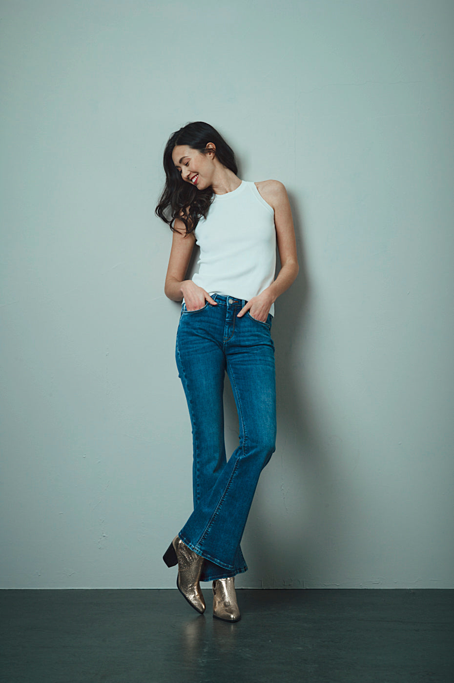 RUBY Slim-Flared - Hellblau - 533-36M