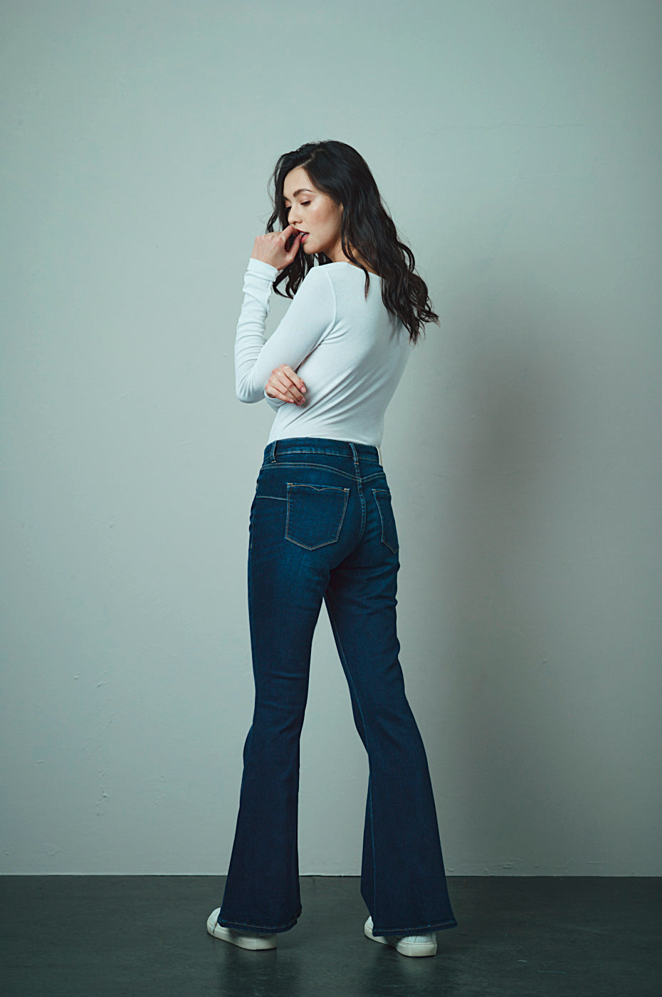 RUBY Slim-Flared Mittelblau - 523-24M