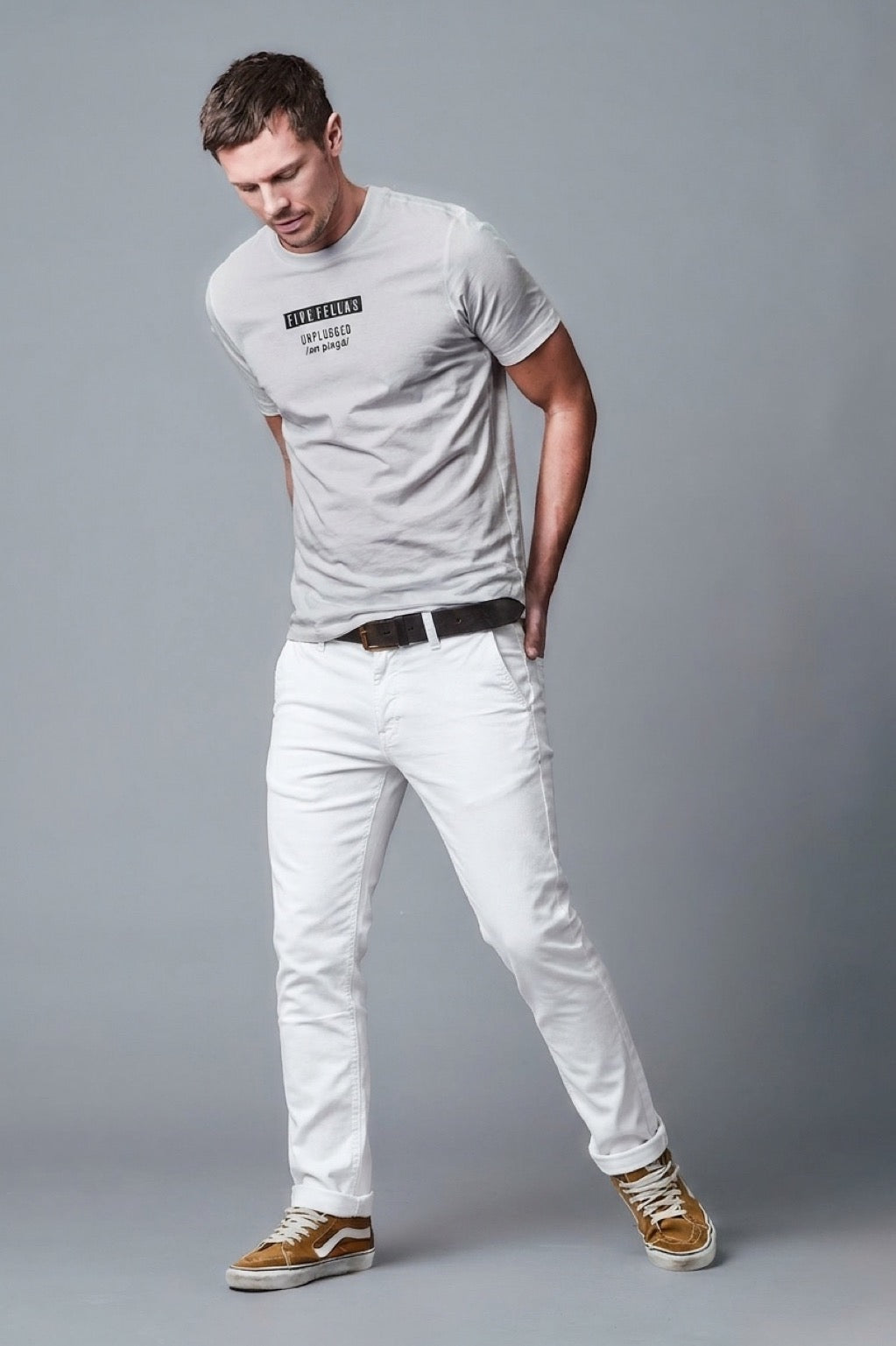 TIM Slim Fit - Twill - White