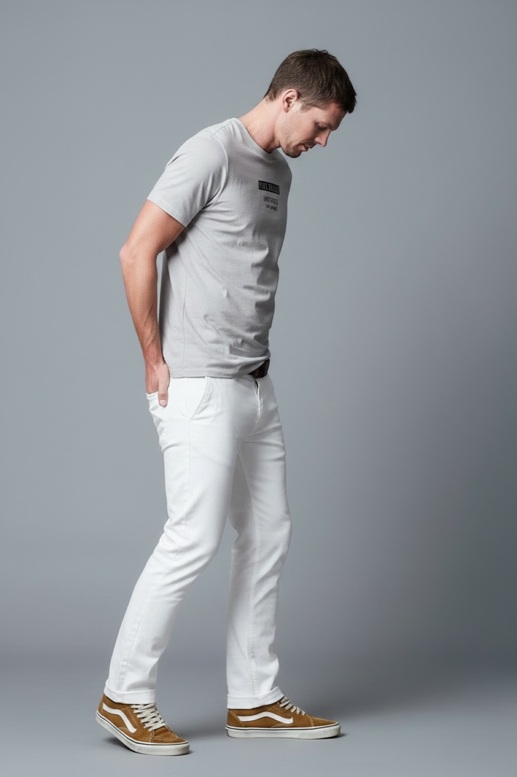 TIM Slim Fit - Twill - White