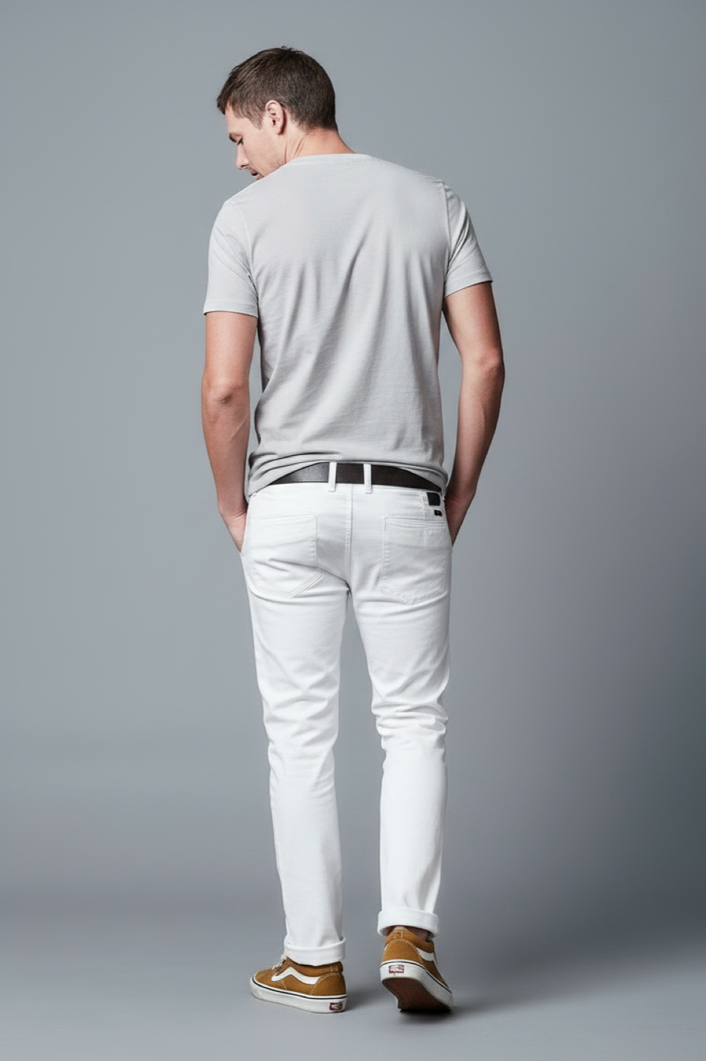 TIM Slim Fit - Twill - White