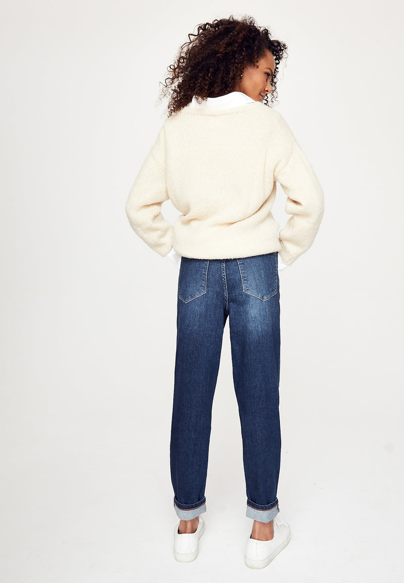 MAYA Mom Jeans - mittelblau 523-24M