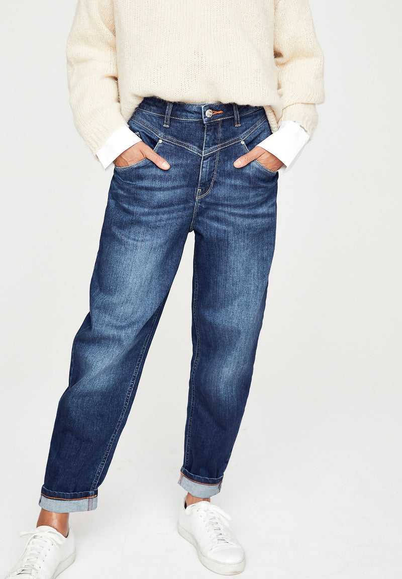 MAYA Mom Jeans - mittelblau 523-24M