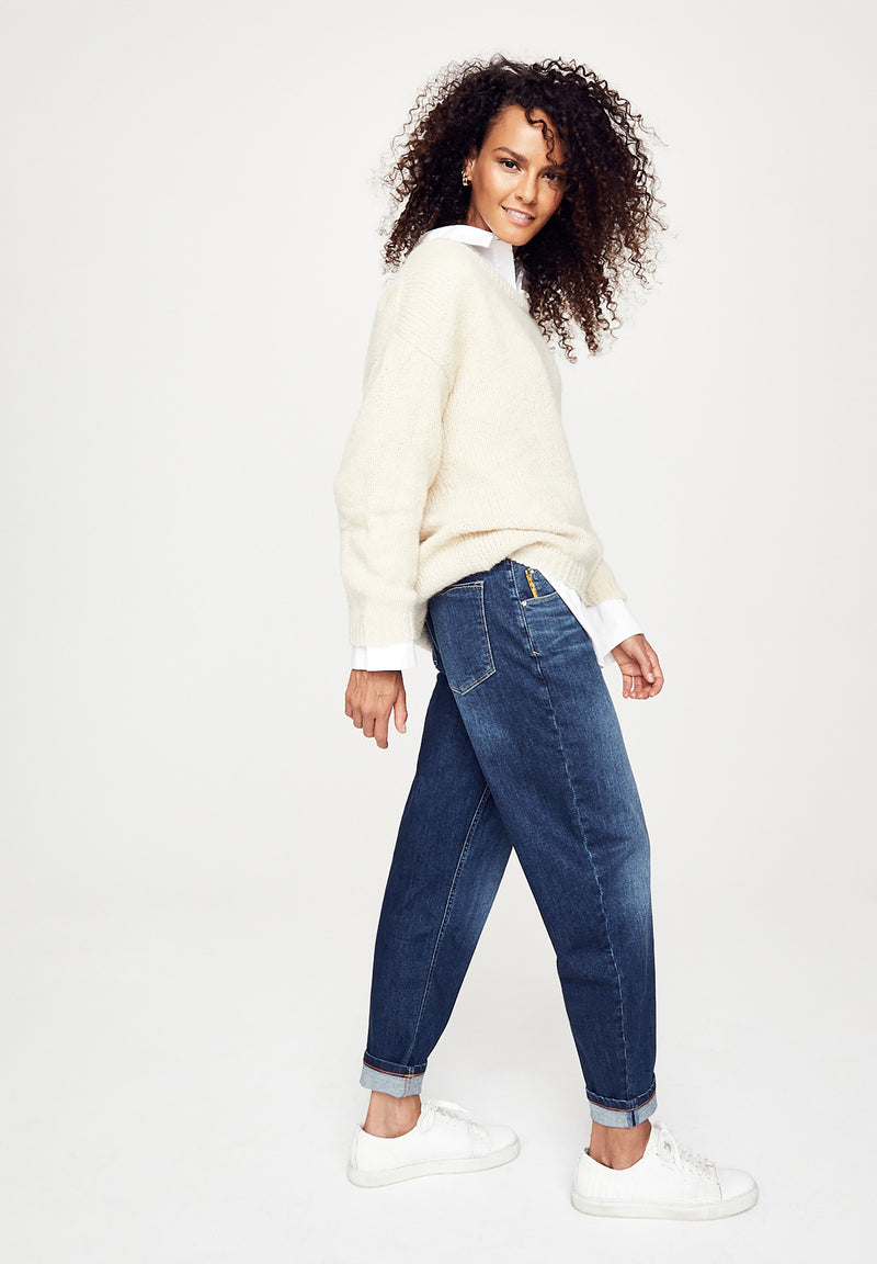 MAYA Mom Jeans - mittelblau 523-24M