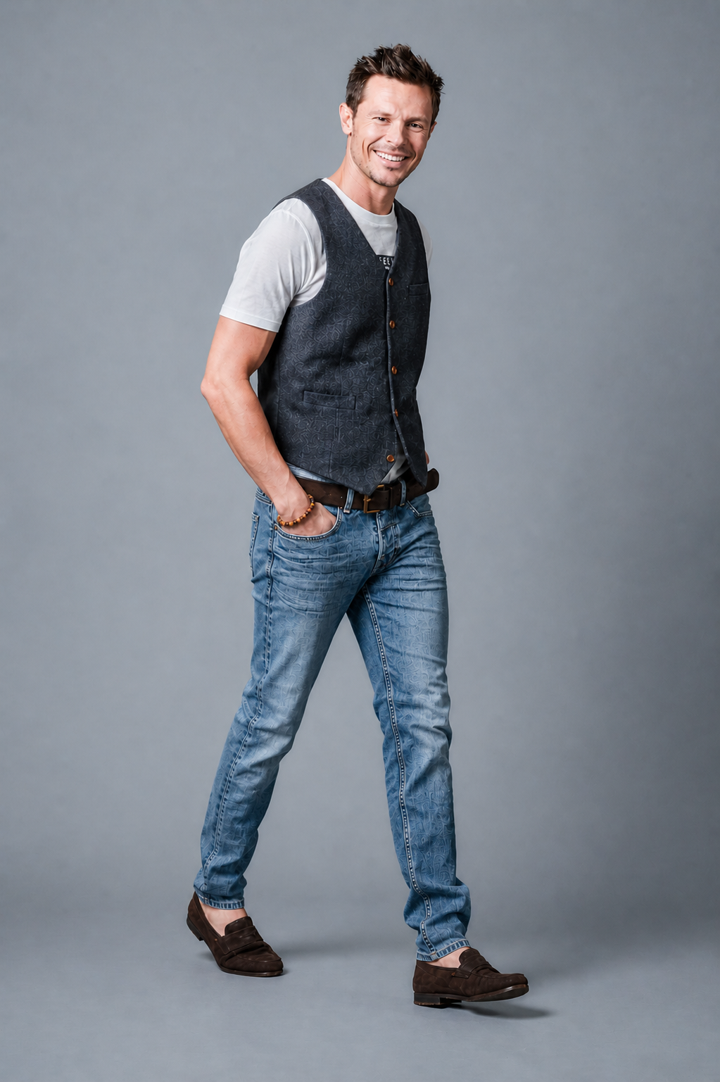 DANNY Slim Fit - Hellblau - 533-36M