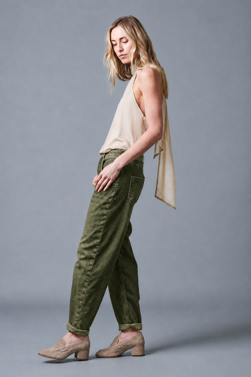 OLIVIA Barrel Fit - Olive